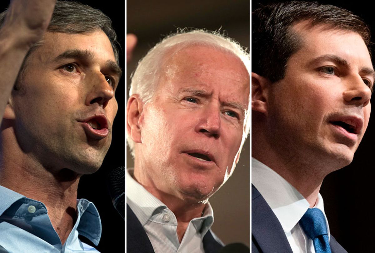Beto O'Rourke; Joe Biden; Pete Buttigieg (AP/Getty/Salon)