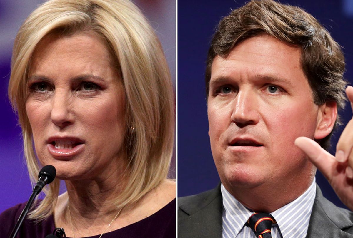 Laura Ingraham; Tucker Carlson (Photo illustration by Salon/Getty Images)