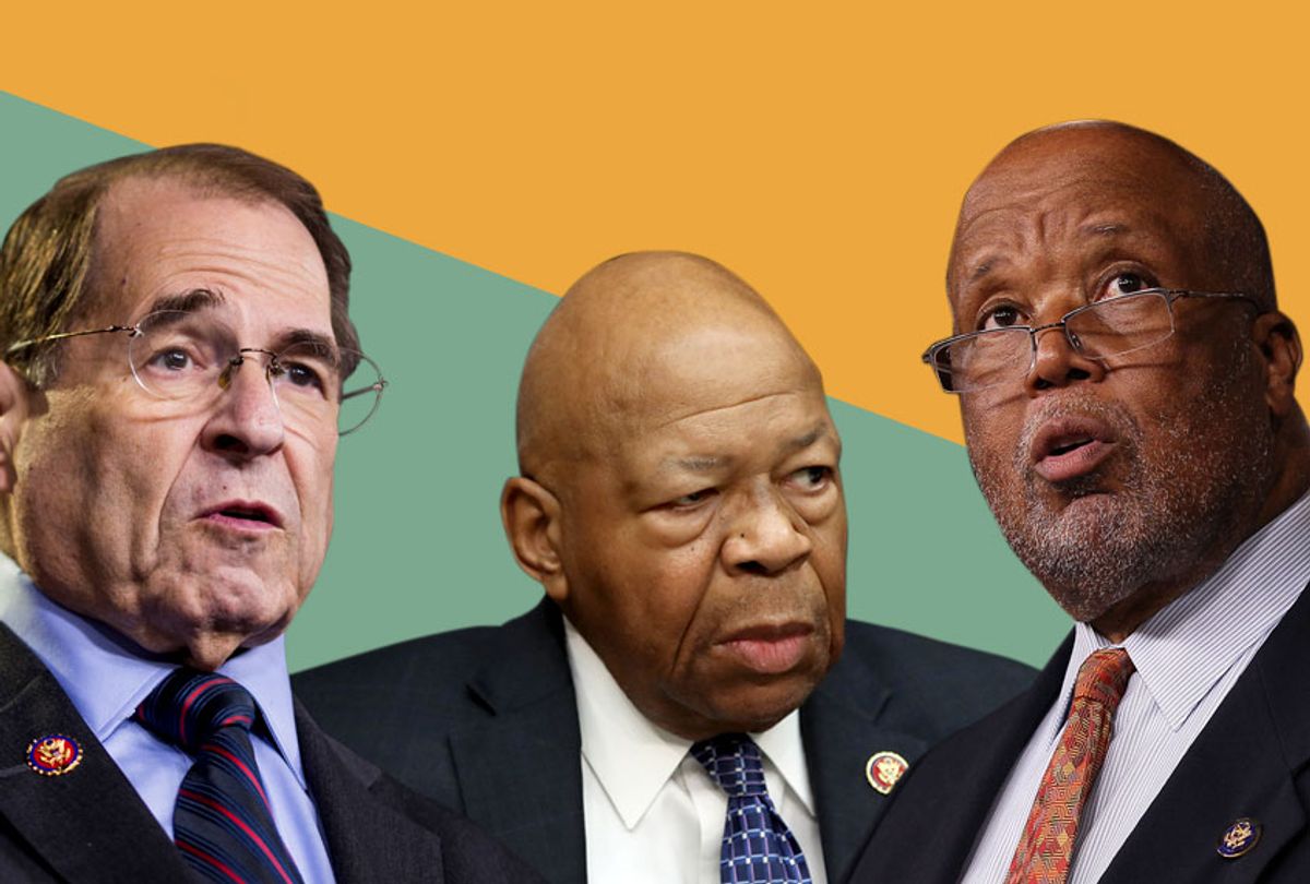 Rep. Jerry Nadler (D-NY); House Oversight and Reform Committee Chairman Elijah Cummings (D-MD); House Homeland Security Committee Chairman Bennie Thompson (D-MS) (Getty/Salon)
