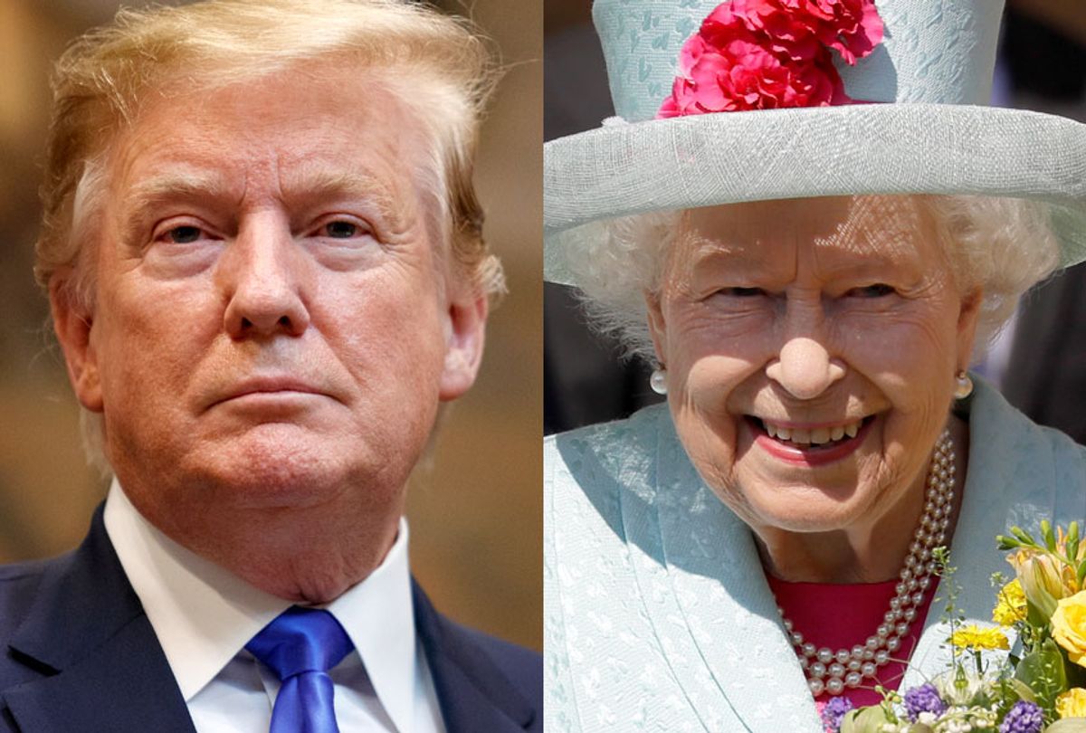 Donald Trump; Queen Elizabeth II (Getty/Tom Brenner/Kirsty Wigglesworth)