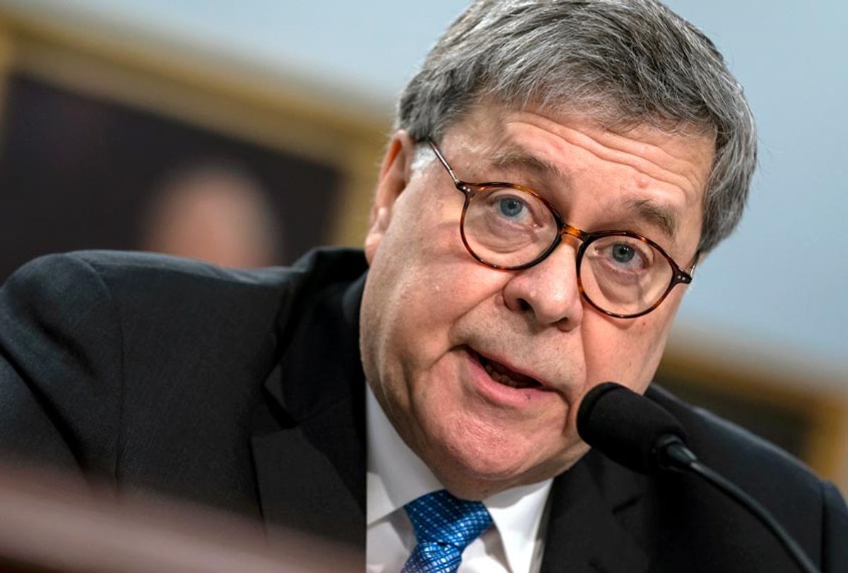 Attorney General William Barr appears before a House Appropriations subcommittee, on Capitol Hill in Washington, Tuesday, April 9, 2019. (AP/J. Scott Applewhite)