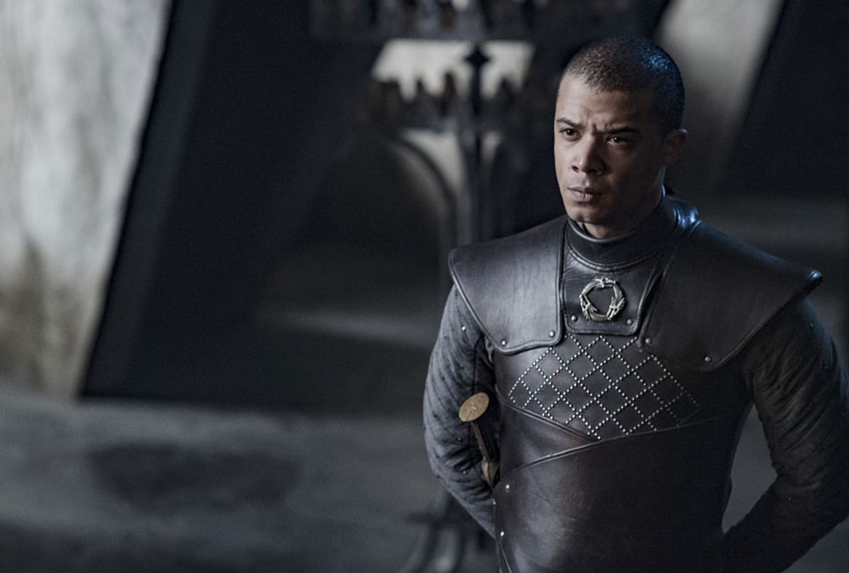 Jacob Anderson as Grey Worm in "Game of Thrones" (Helen Sloan/HBO)
