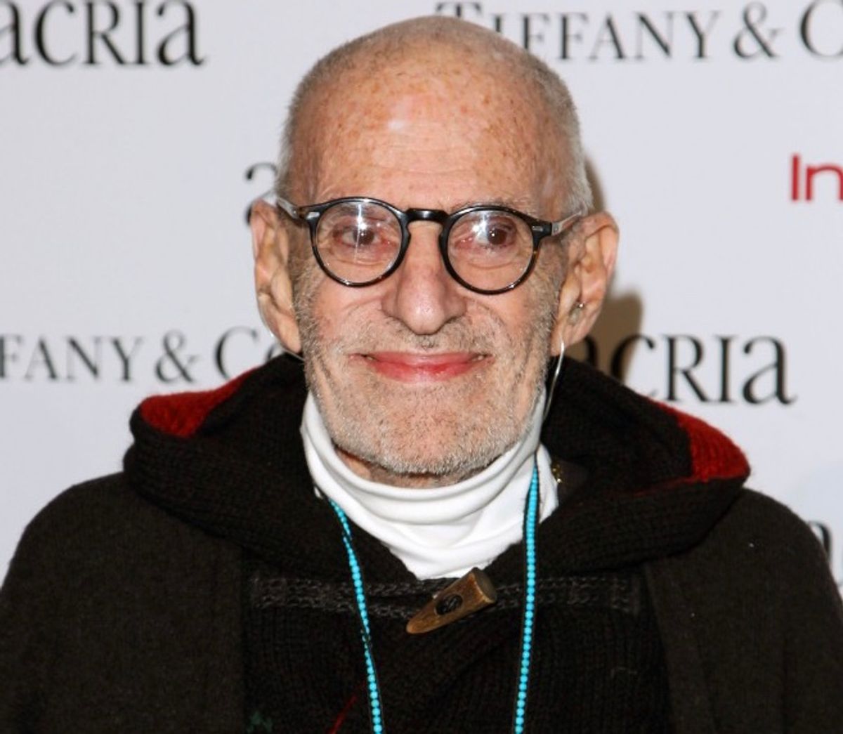 FILE - In this Dec. 10, 2014 file photo, playwright Larry Kramer attends Acria's 19th Annual Holiday Dinner Benefit in New York. Kramer, the playwright and AIDS activist turns 80 on Monday, June 29, 2015, and neither recent illness nor the glow of a new marriage has softened the urgency of his demands. His fiery temper, which roused thousands to protests in the early years of the epidemic, is part of a new HBO documentary, "Larry Kramer in Love &amp; Anger" that offers an intimate look at the crusader. (Photo by Donald Traill/Invision/AP, File) (Donald Traill/Invision/AP)