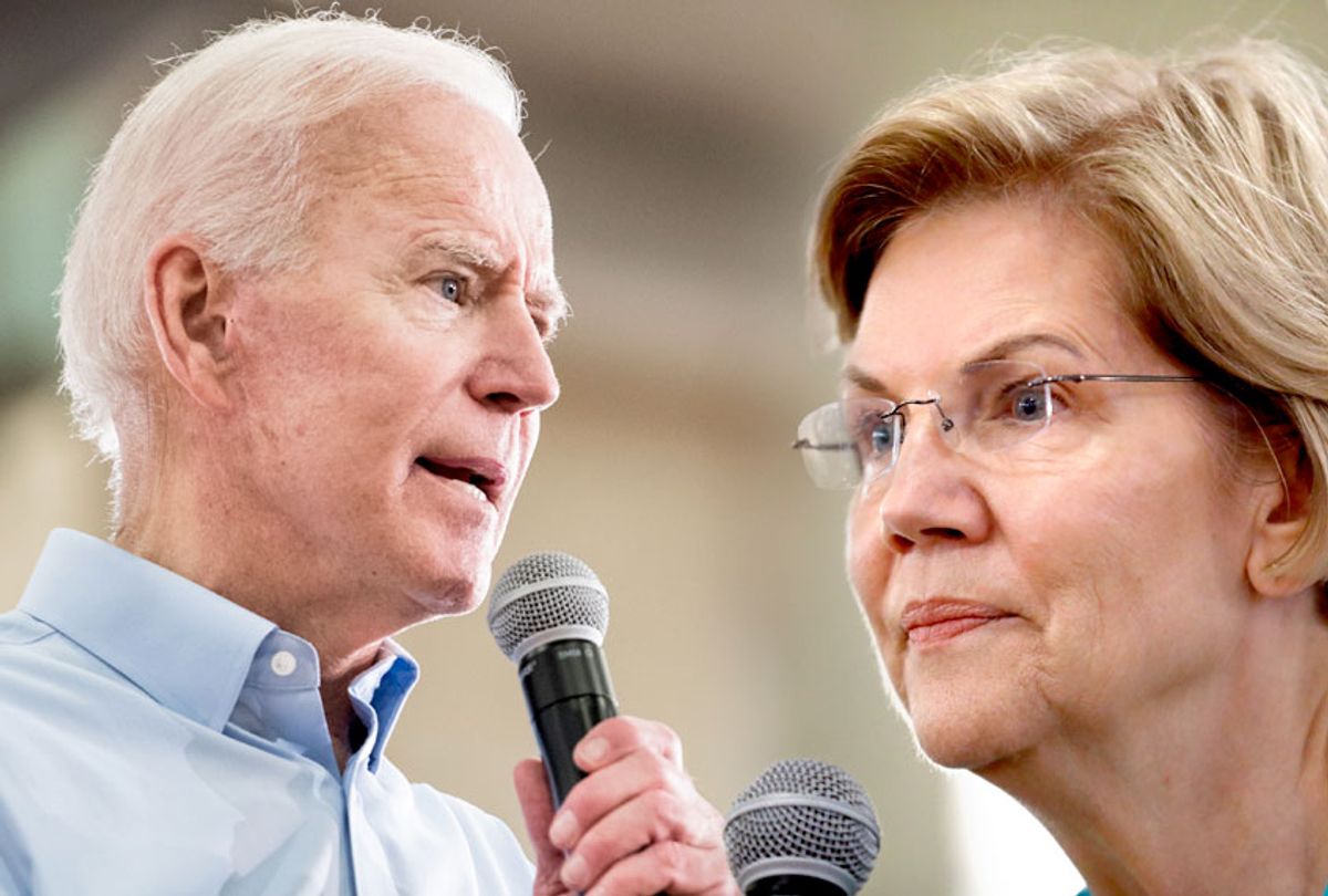 Joe Biden; Elizabeth Warren (Getty/AP/Salon)