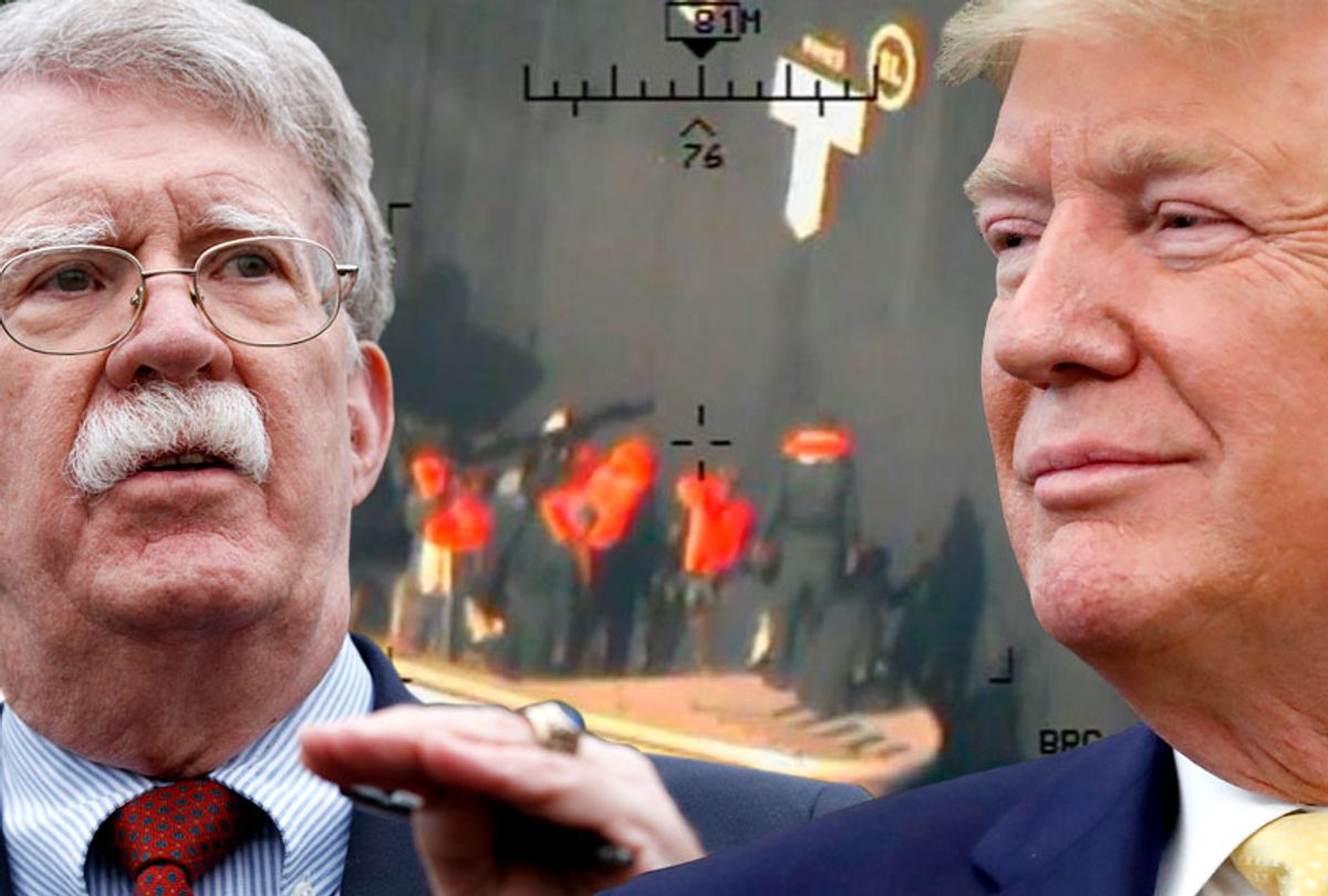 National Security Adviser John Bolton; President Donald Trump (AP/Salon)