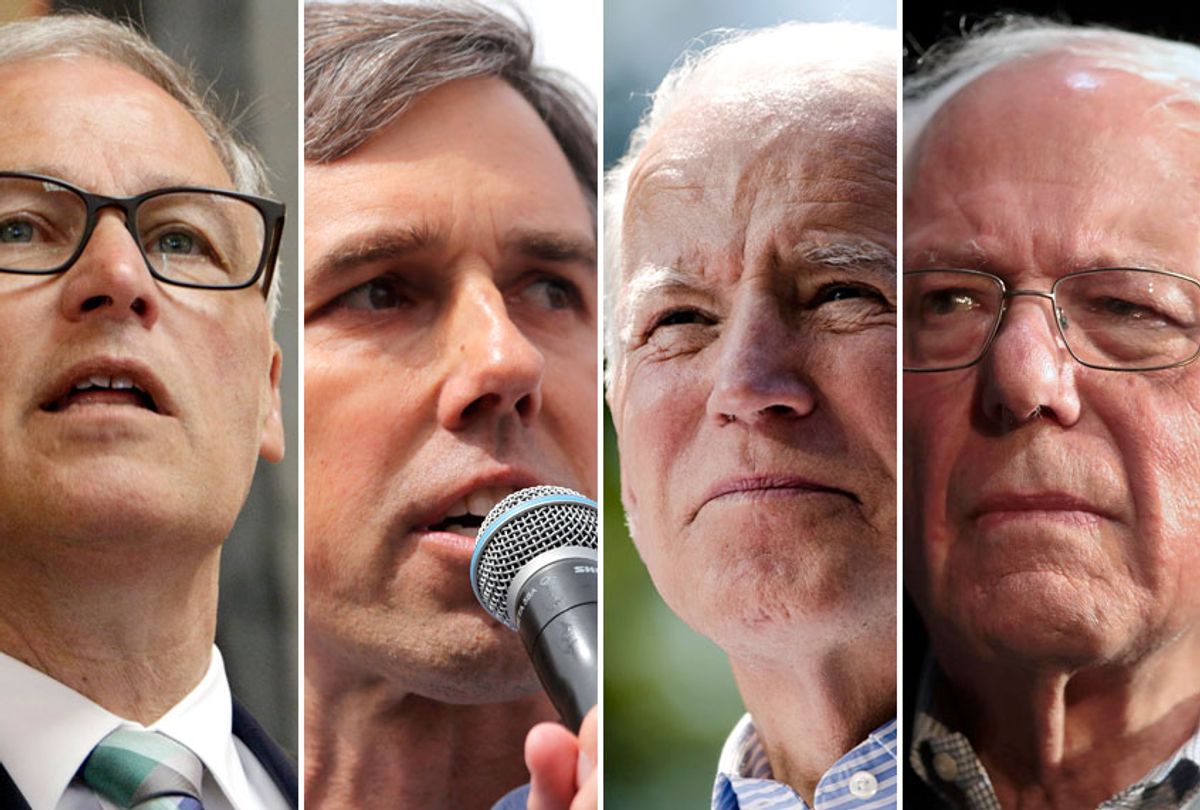 Jay Inslee; Beto O'Rourke; Joe Biden; Bernie Sanders (AP/Getty/Salon)