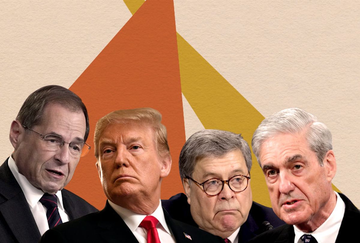 Jerry Nadler; Donald Trump; William Barr; Robert Mueller (AP/Getty/Salon)