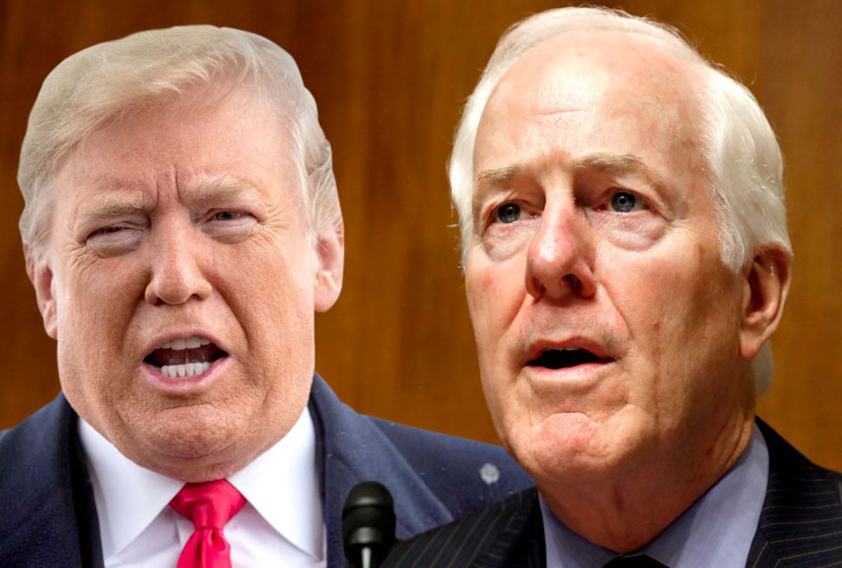 Donald Trump; John Cornyn (AP/Getty/Salon)