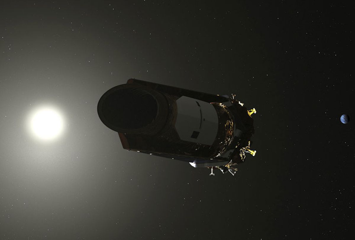 This illustration made available by NASA shows the Kepler Space Telescope. (NASA via AP)
