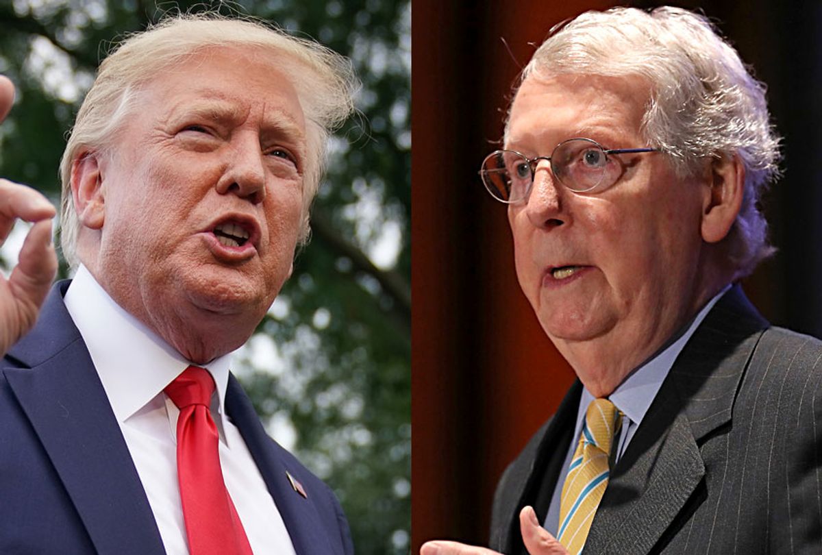 Donald Trump; Mitch McConnell (Getty/Chip Somodevilla)