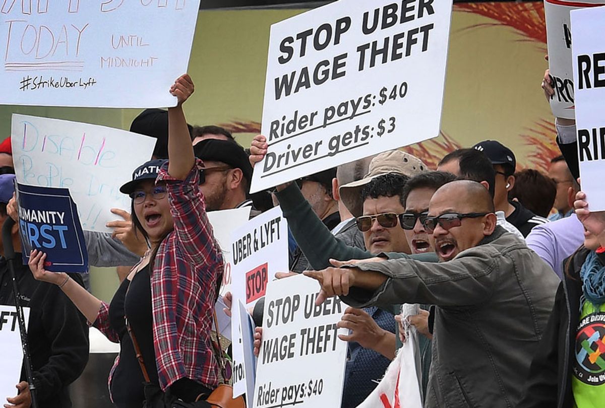 Uber/Lyft Protest (Getty/Mark Ralston)