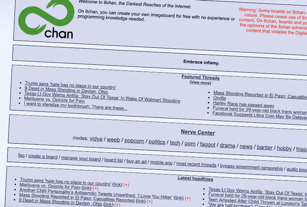 8chan returns without its most notorious community