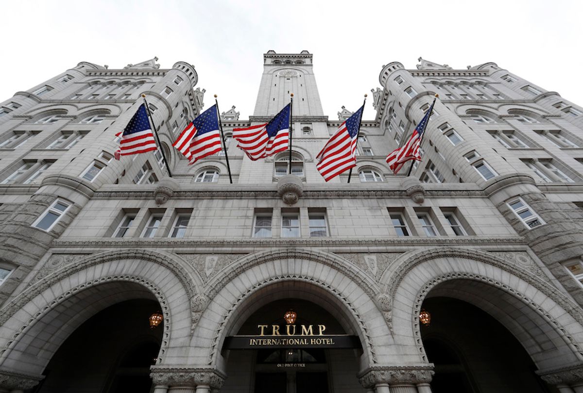 The Trump International Hotel at 1100 Pennsylvania Avenue NW, is seen Wednesday, Dec. 21, 2016 in Washington. (AP Photo/Alex Brandon) (Alex Brandon/AP Photo)