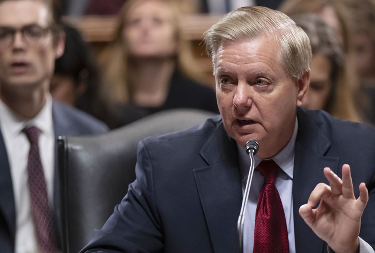 Senate Judiciary Committee Chairman Lindsey Graham (R-SC), begins a markup over immigration policy on Capitol Hill in Washington, Thursday, Aug. 1, 2019. (AP/J. Scott Applewhit)