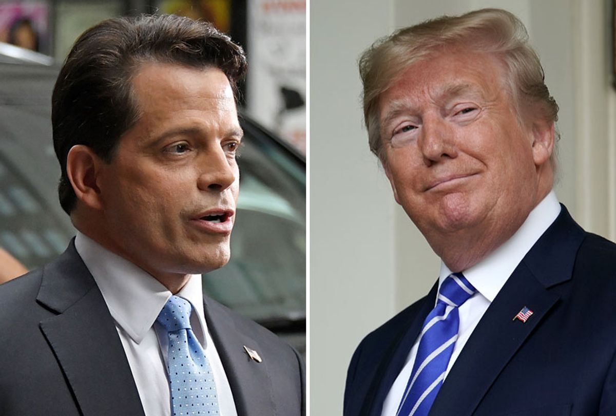 Former White House Communications Director, Anthony Scaramucci; President Donald Trump (Getty/Mike Coppola/Chip Somodevilla)