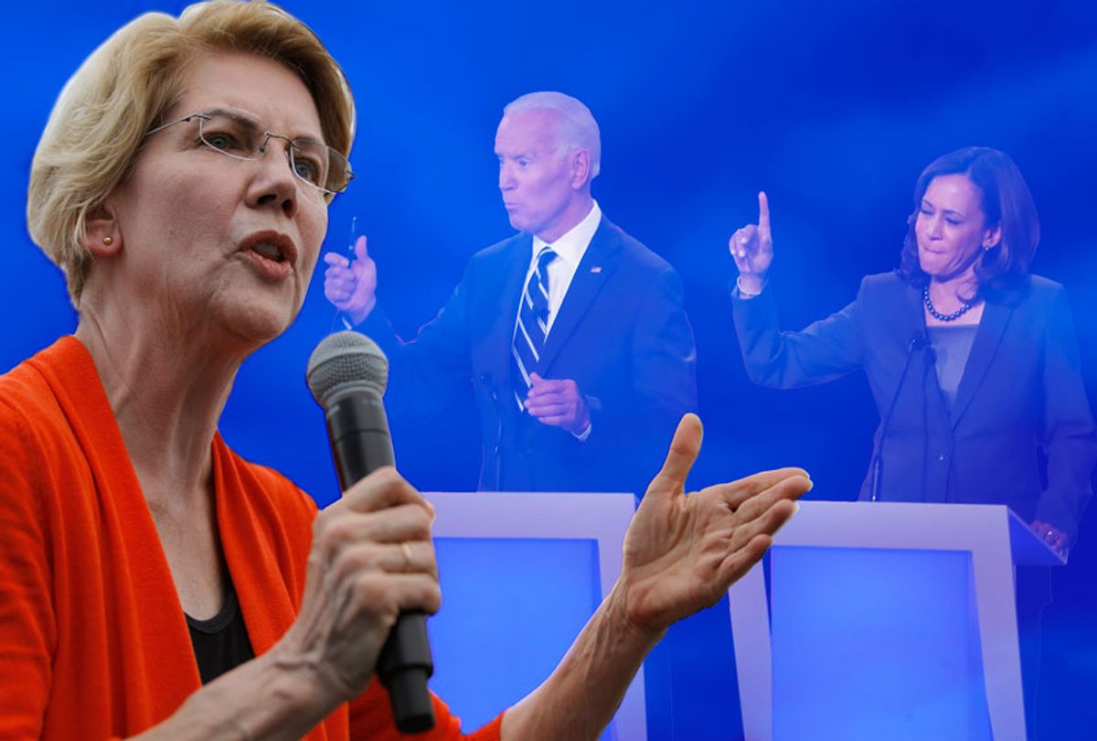 Elizabeth Warren; Joe Biden; Kamala Harris (AP/Salon)