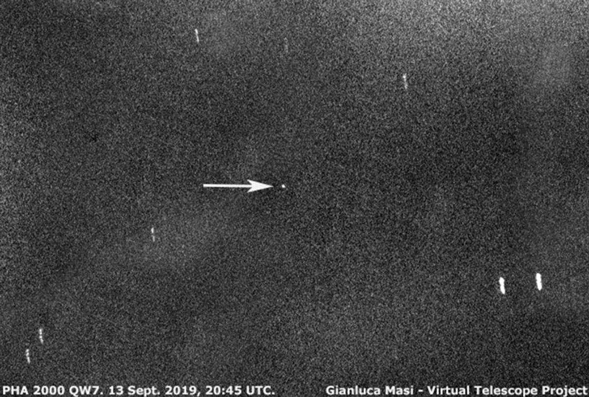 Image of Asteroid 2000 QW7 captured by the Virtual Telescope Project (Gianluca Masi, Virtual Telescope Project  & Asteroid Day Italy Coordinator)