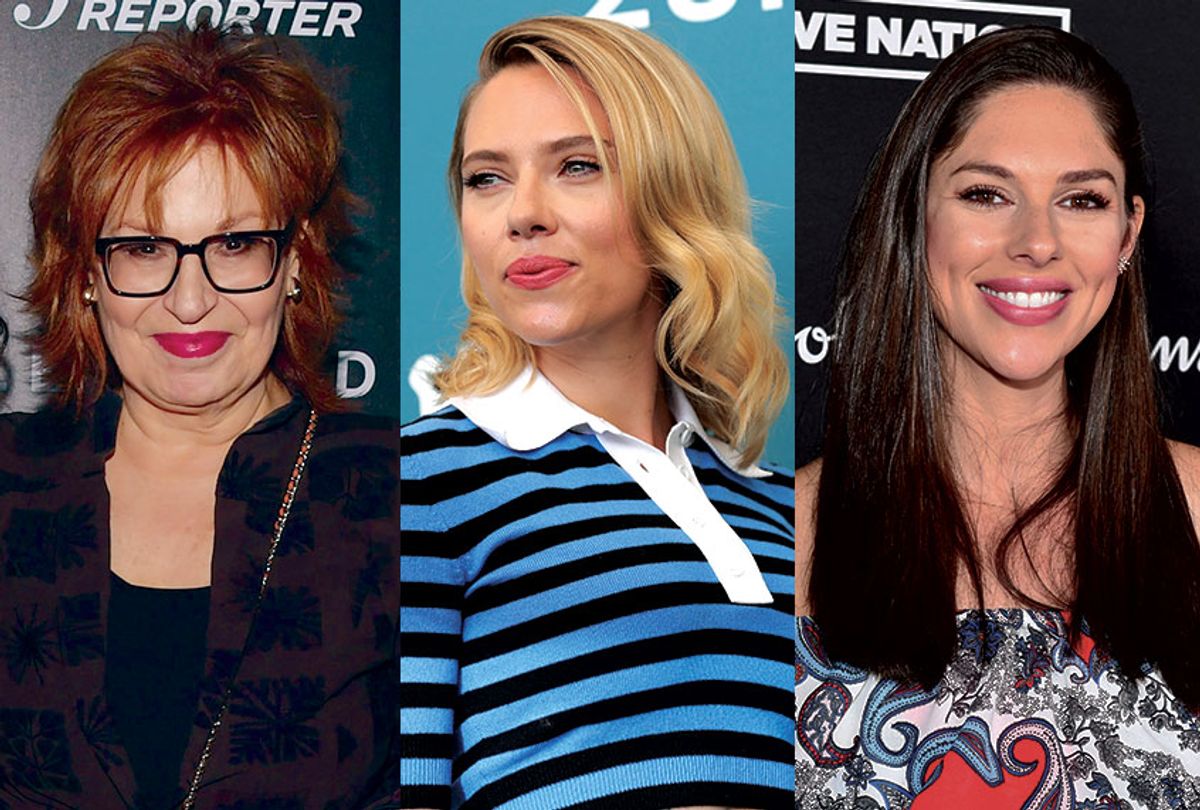 Joy Behar, Scarlet Johansson, and Abby Huntsman (Getty/Stringer/Salon)