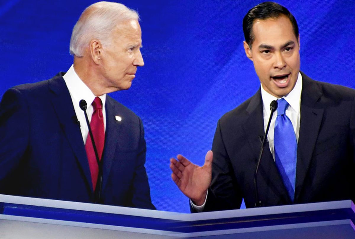 Joe Biden and Julian Castro  (ROBYN BECK/AFP/Getty Images)