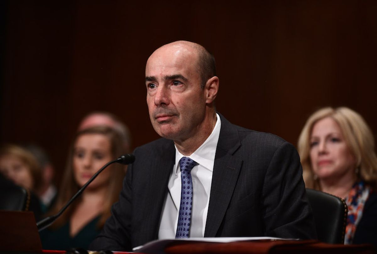 The U.S. Senate Committee on Health, Education, Labor and Pensions (HELP) holds a confirmation hearing for Eugene Scalia to become the next U.S. Labor Secretary on September 19, 2019 in Washington, DC.  (Astrid Riecken/Getty Images))