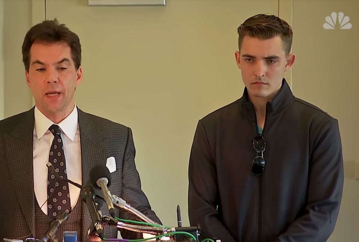 Attorney Jack Burkman and far-right conspiracy theorist Jacob Wohl held a press conference Thursday afternoon to lay out the allegations of a woman they say has credible accusations against Special Counsel Robert Mueller. (NBC News)
