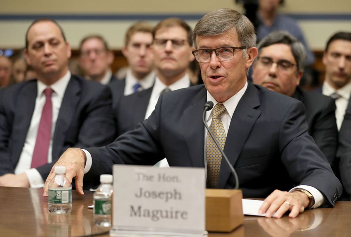 Acting Director of National Intelligence Joseph Maguire testifies before the House Select Committee on Intelligence in the Rayburn House Office Building on Capitol Hill September 26, 2019 in Washington, DC. (Chip Somodevilla/Getty Images)