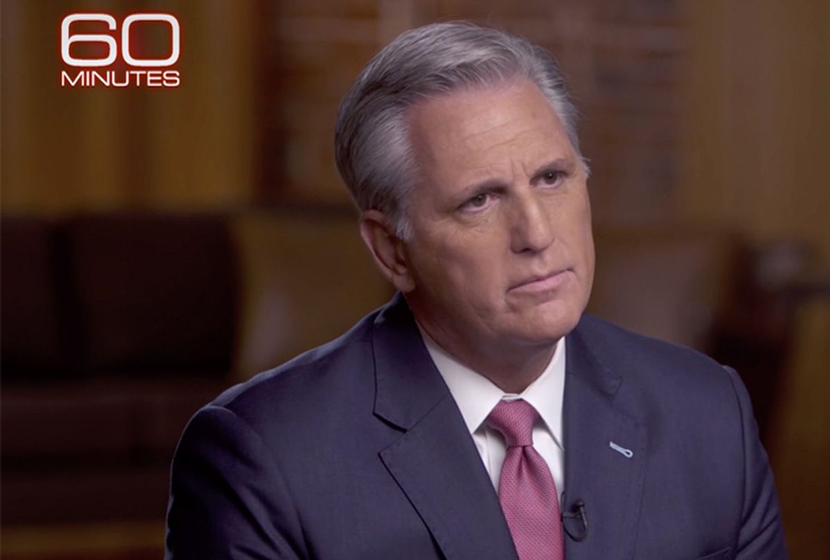 House Minority Leader Kevin McCarthy on "60 Minutes" (CBS)