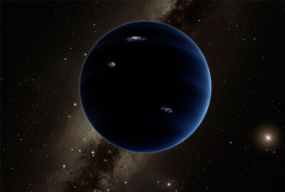 A giant planet may have 