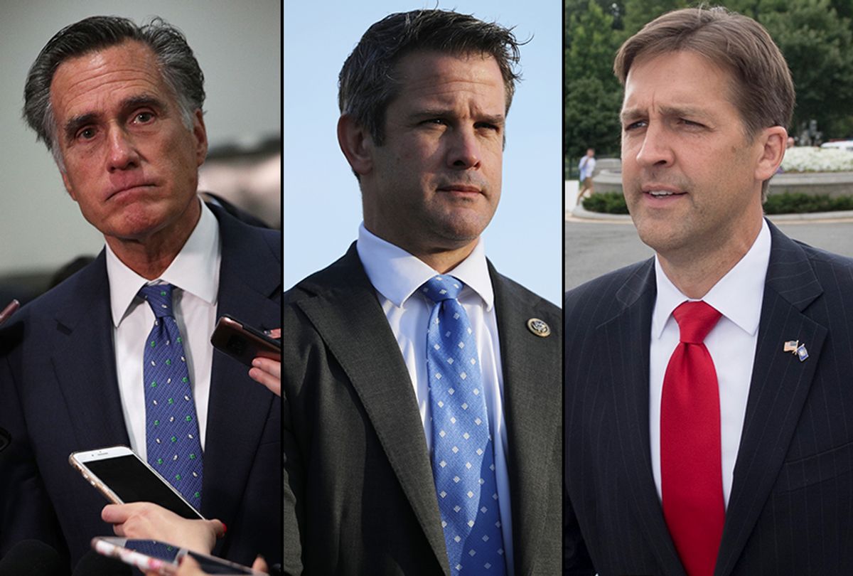 Mitt Romney; Adam Kinzinger; Ben Sasse (Getty Images/Salon)