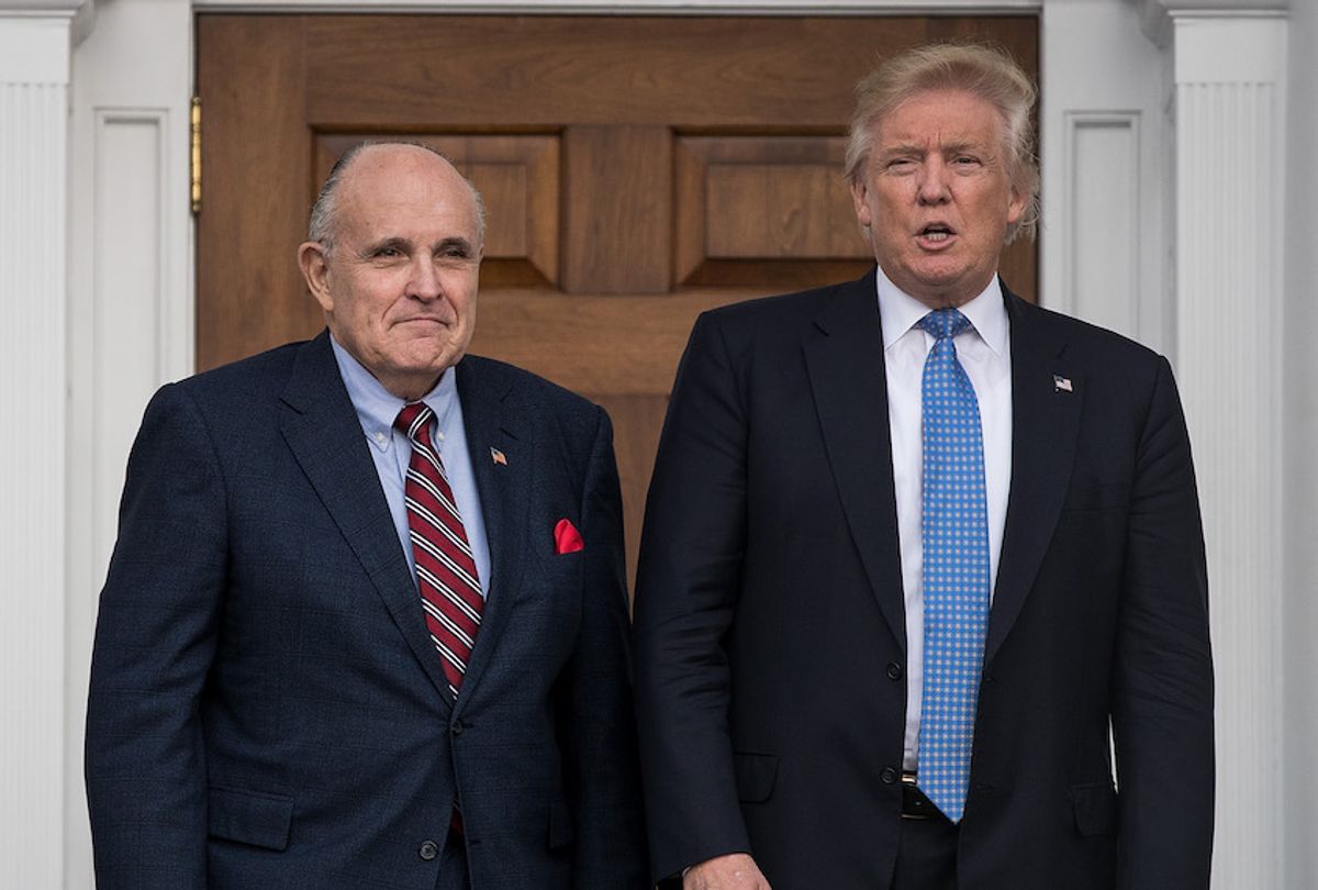 Donald Trump and Rudy Giuliani. (Drew Angerer/Getty Images)