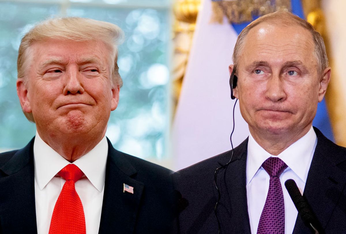 U.S. President Donald Trump and  Russian President Vladimir Putin (Ricardo Ceppi/Getty Images/ AP Photo/Alex Brandon)