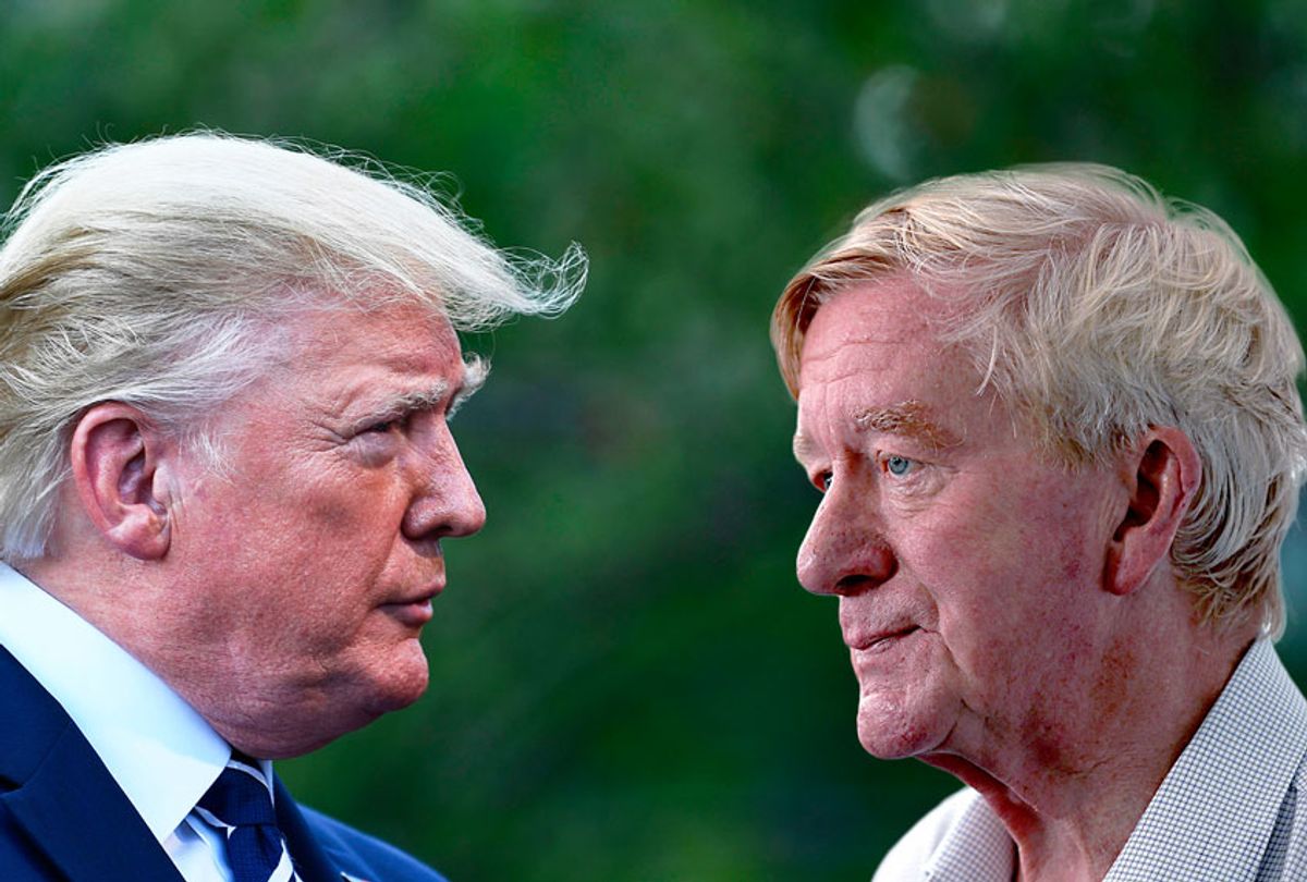 US President Donald Trump and Republican presidential candidate and former Massachusetts Gov. Bill Weld (BRENDAN SMIALOWSKI/AFP/Getty Images/AP Photo/Charlie Neibergall)
