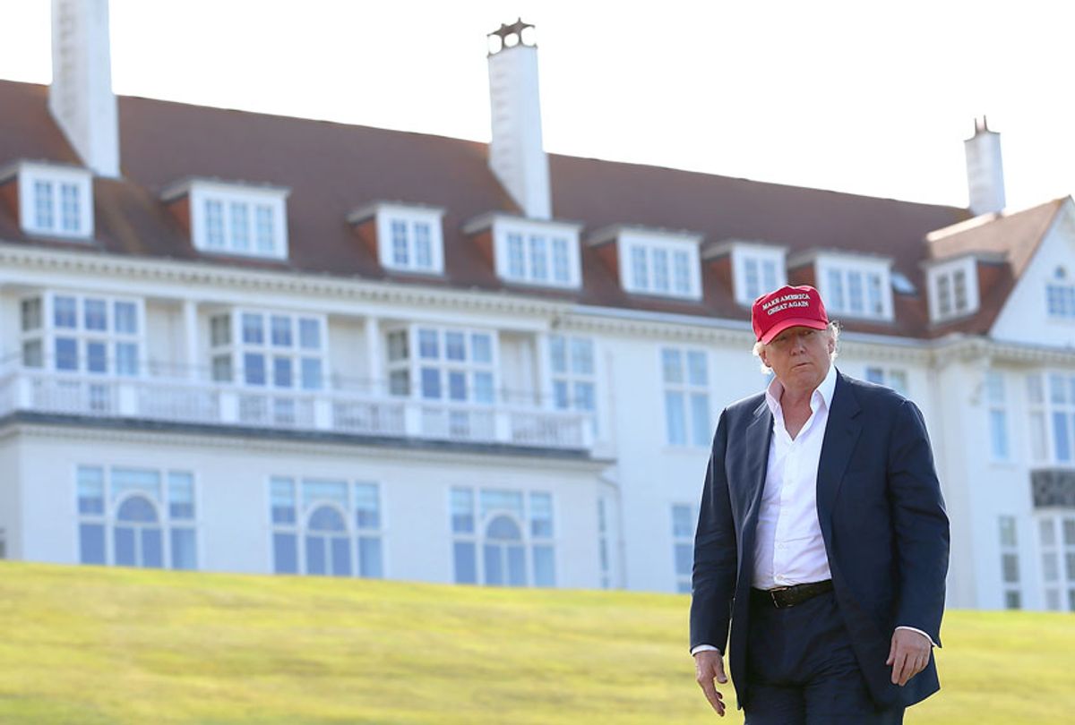 Donald Trump visits his Scottish golf course Turnberry (Jan Kruger/Getty Images)