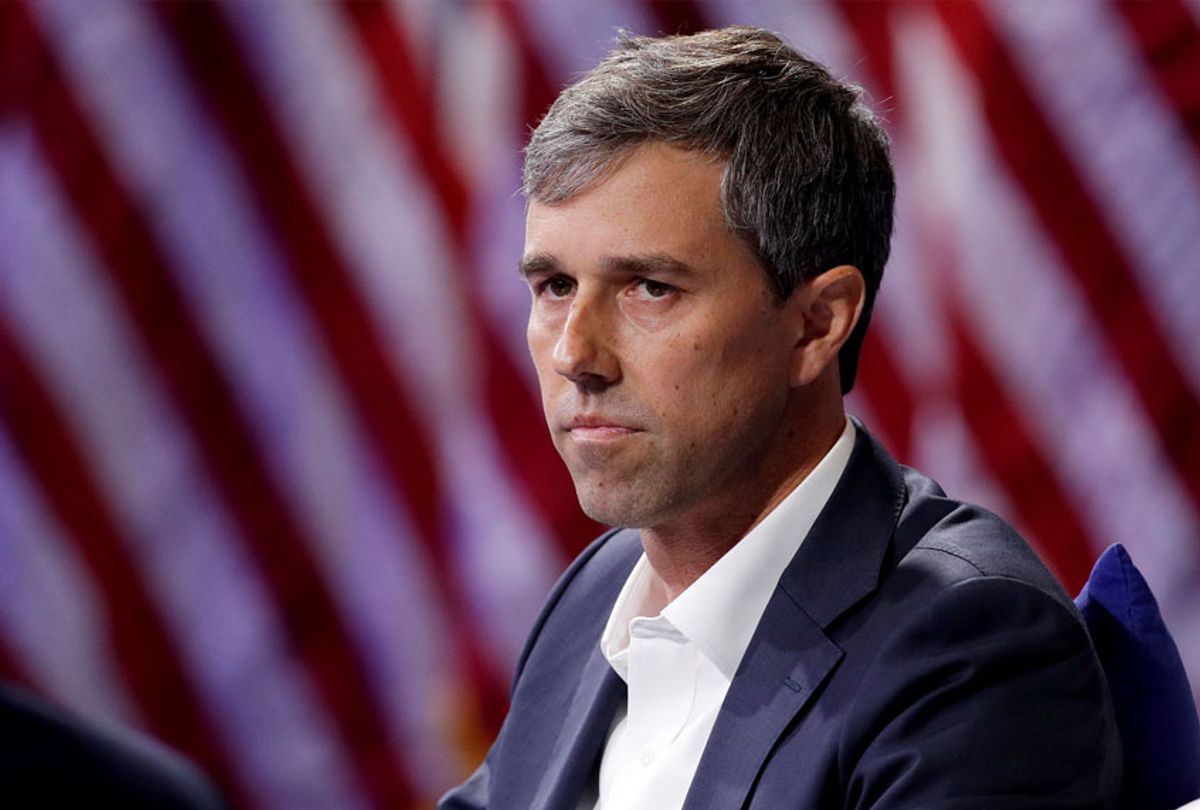 Democratic presidential candidate and former Texas Rep. Beto O'Rourke listens during a gun safety forum Wednesday, Oct. 2, 2019, in Las Vegas.  (AP Photo/John Locher)