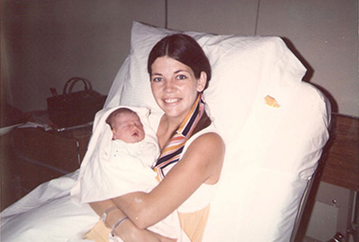 Presidential Candidate Elizabeth Warren. Warren holds her newborn daughter, Amelia, in 1971. (Elizabeth Warren Official Website)