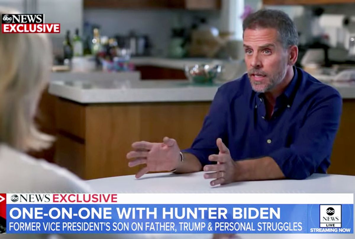 Hunter Biden interviewed on Good Morning America's Tuesday October 15 show (ABC/Good Morning America)