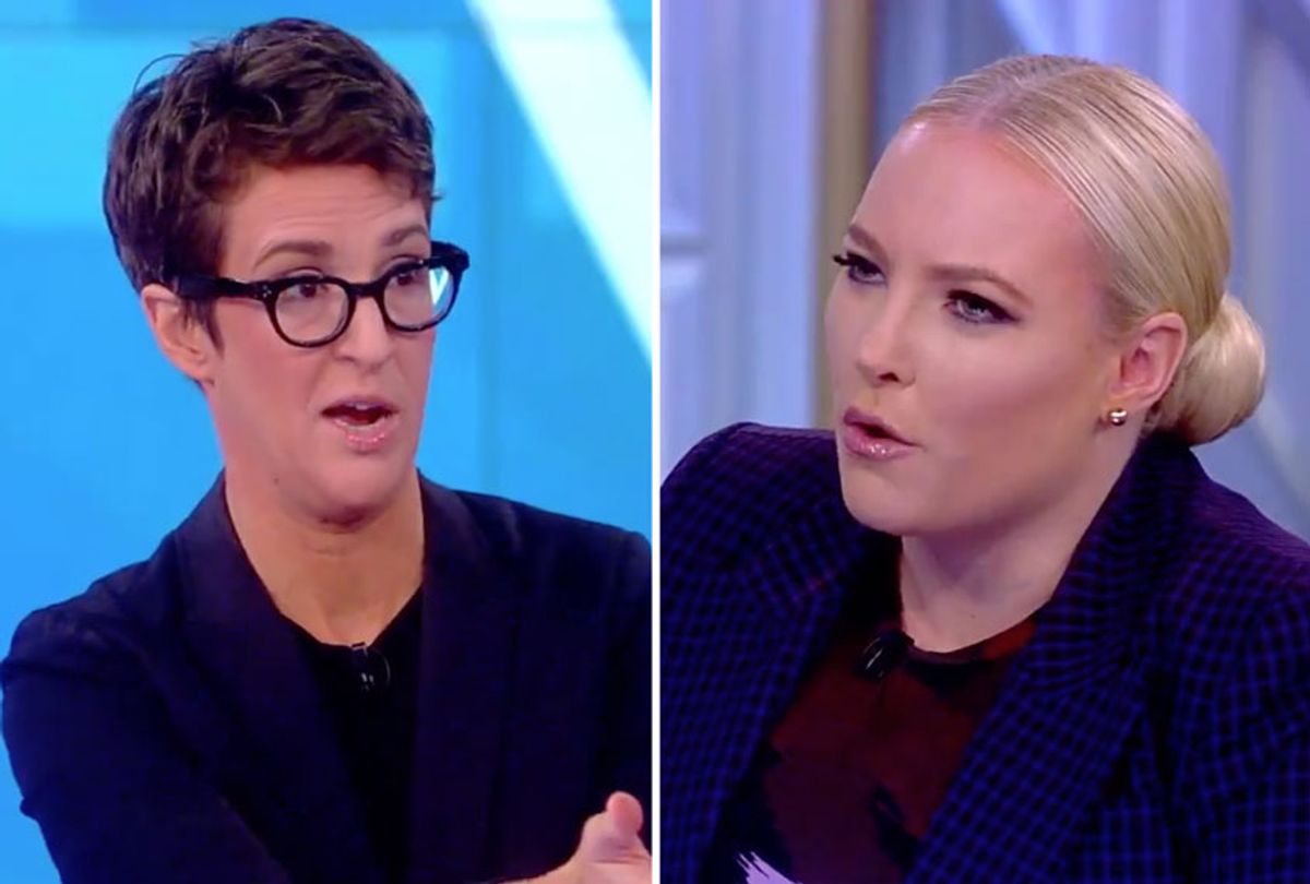 Rachel Maddow and Meghan McCain on The View (The View/ABC)