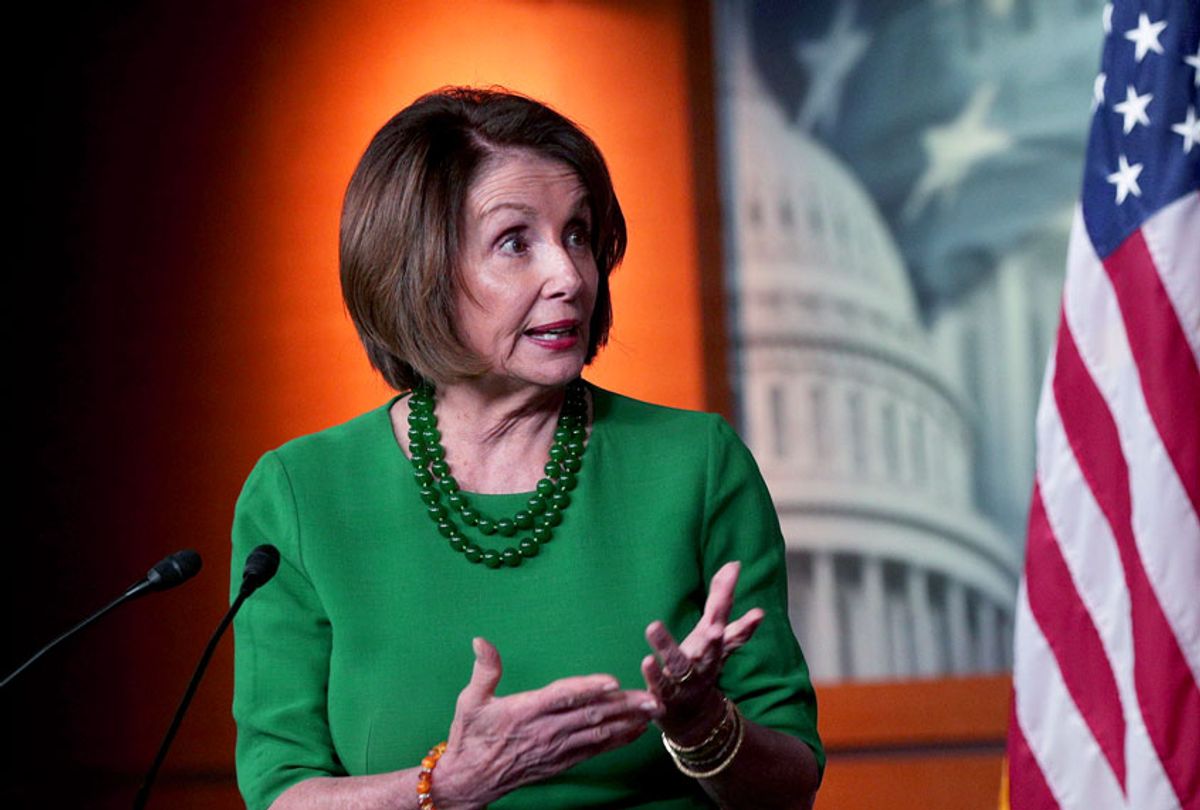 Speaker of the House Rep. Nancy Pelosi (D-CA) speaks at a news conference at the U.S. Capitol October 15, 2019 in Washington, DC. Pelosi said she is holding off on a full House vote to authorize an impeachment inquiry against President Donald Trump.  (Alex Wong/Getty Images)