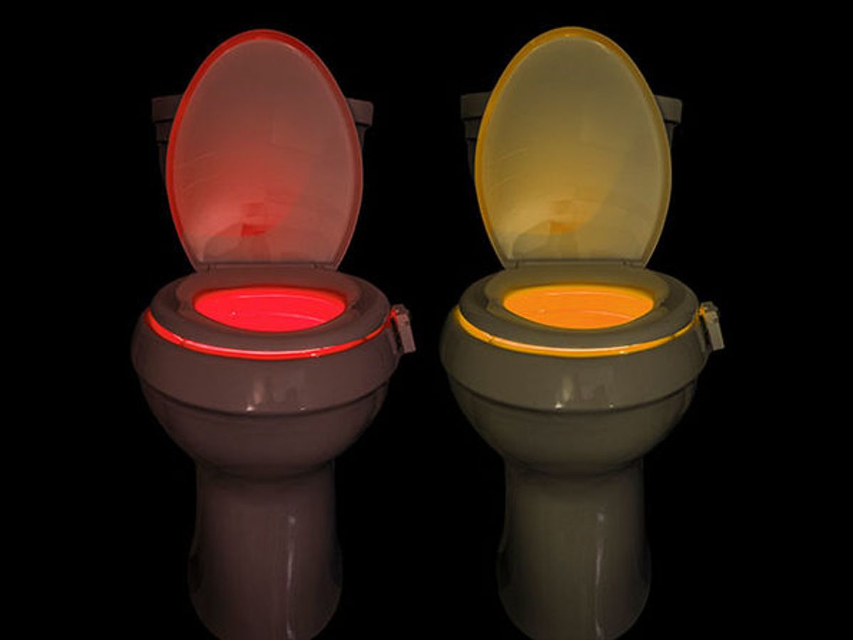 IllumiBowl Toilet Night Light Bathroom Seat Led Sensor Motion