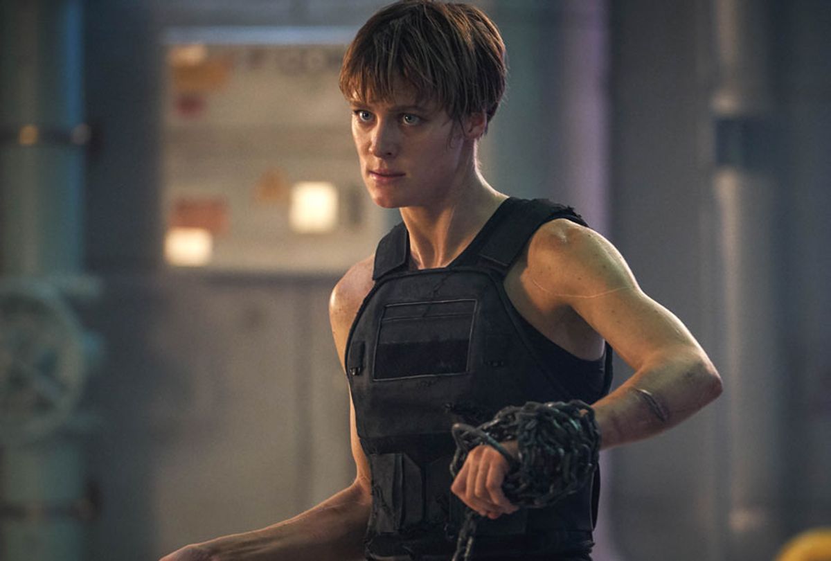 Mackenzie Davis stars in Skydance Productions and Paramount Pictures' "TERMINATOR: DARK FATE." (Paramount Pictures)