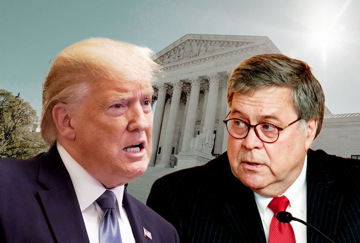 President Donald Trump and Attorney General Barr William Barr (Getty Images/AP Photo/ Salon)