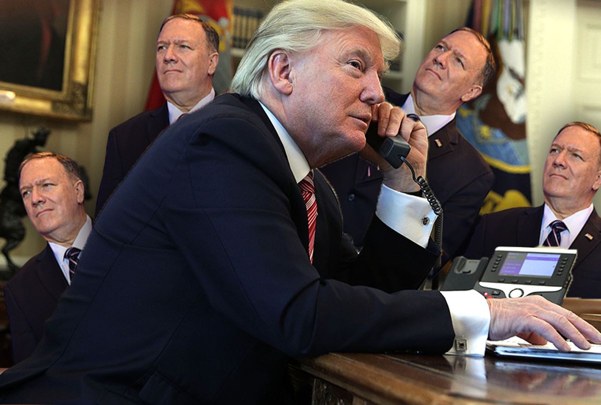 Donald Trump and Mike Pompeo (Getty I)