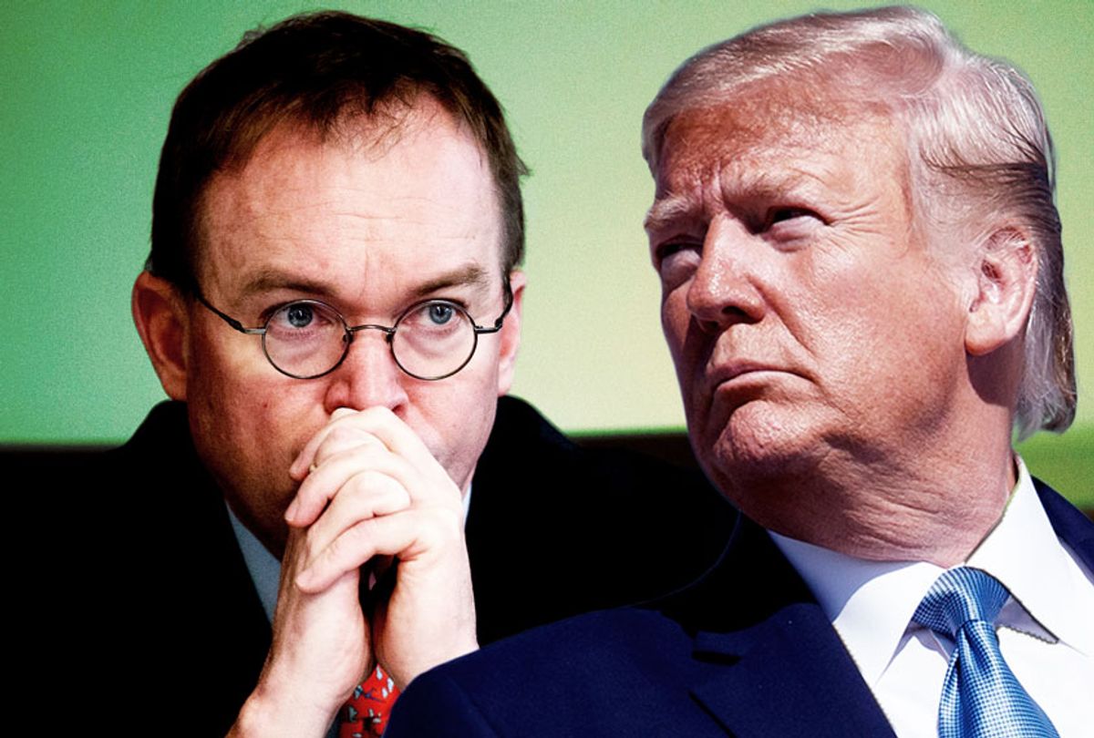 Mick Mulvaney and Donald Trump (AP Photo/Salon)