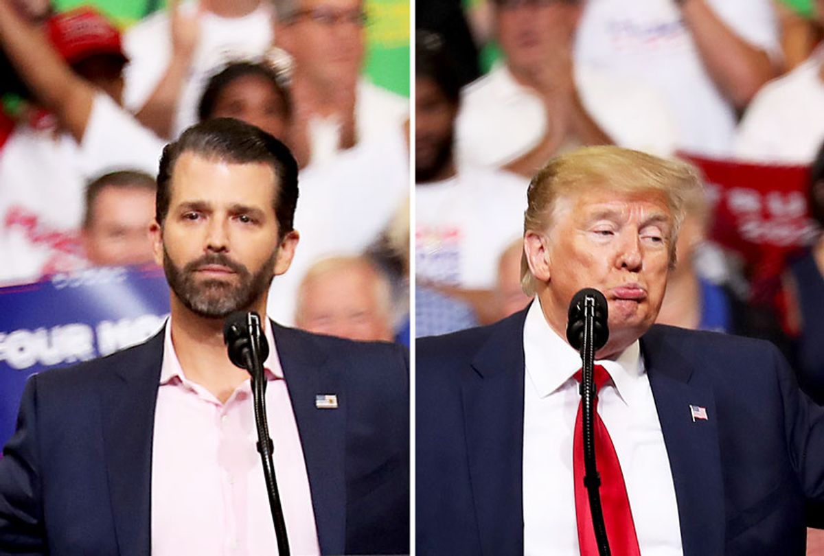 Donald Trump and Donald Trump Jr (Joe Raedle/Getty Images/Salon)