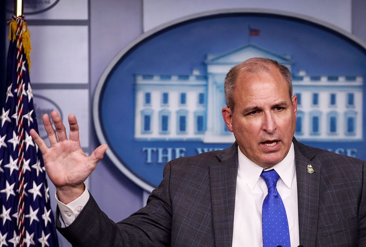 Acting U.S. Customs And Border Protection Commissioner Mark Morgan speaks during a press briefing at the White House (Drew Angerer/Getty Images)