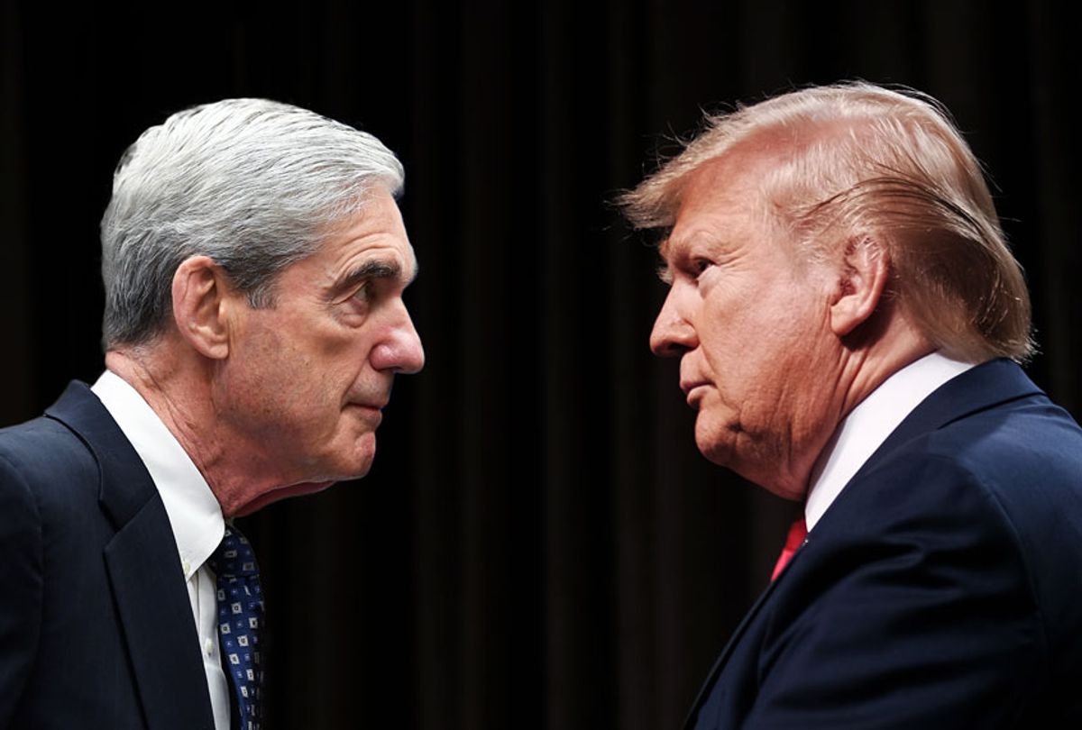 Former special counsel Robert Mueller and US President Donald Trump (AP Photo/Susan Walsh/Spencer Platt/Getty Images)