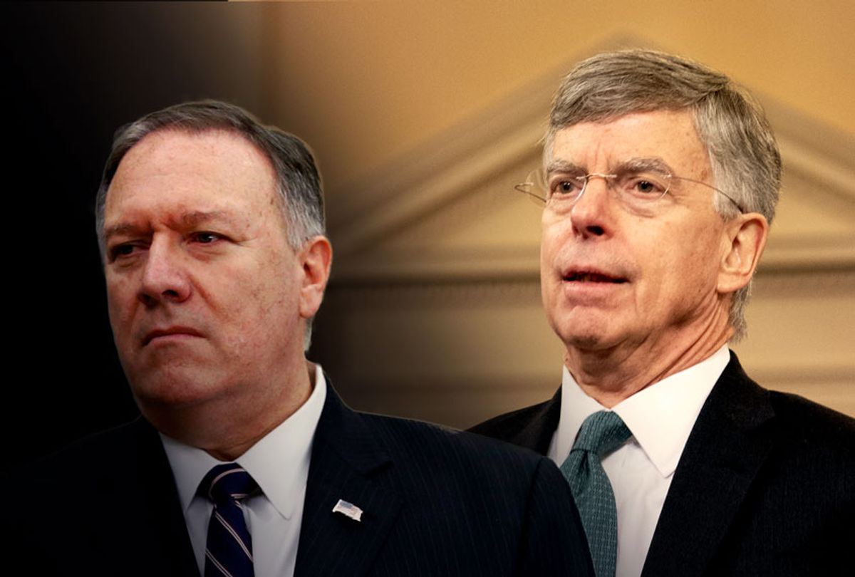 Mike Pompeo and Bill Taylor (AP Photo/Jeff Malet Photography)
