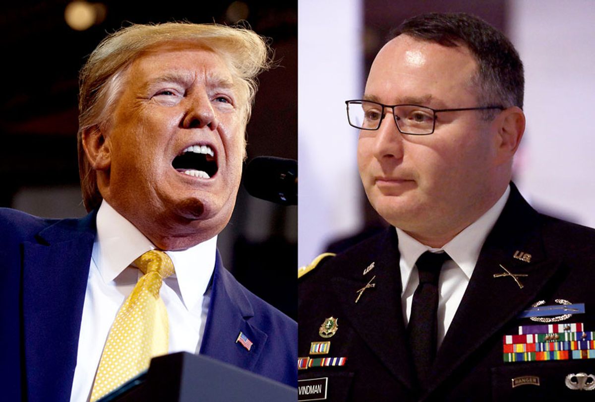 Donald Trump and Alexander Vindman (Getty Images/AP Photo/Salon)