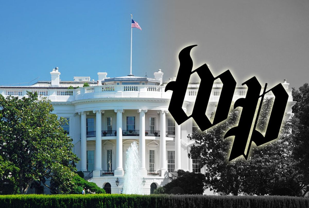 The White House and the Washington Post logo (Getty Images/Washington Post/Salon)