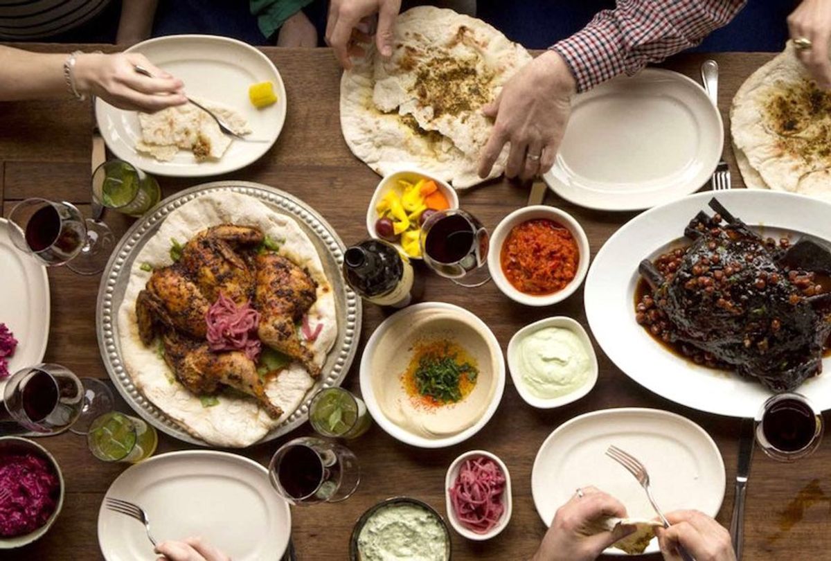 It's always a feast at Zahav.  (Photo by Mike Persico.)